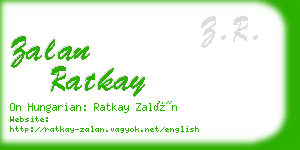 zalan ratkay business card